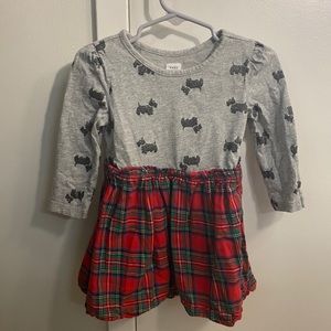 Gap - Scotty Dog Plaid Dress - 2T